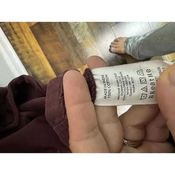 PrAna M Army MaroonMilitary Style Knit Utility Jacket Double Breasted Pocket - Picture 7 of 7